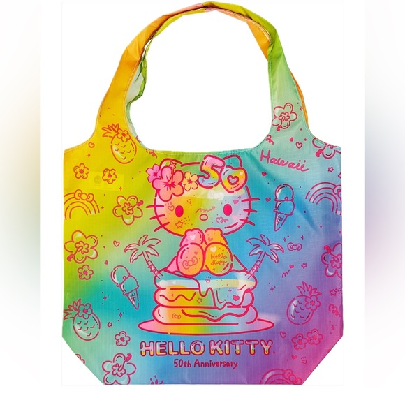 Hello Kitty Handbags - 🌴NWT Hello Kitty 50th Anniversary foldable reusable tote - Hawaii Exclusive